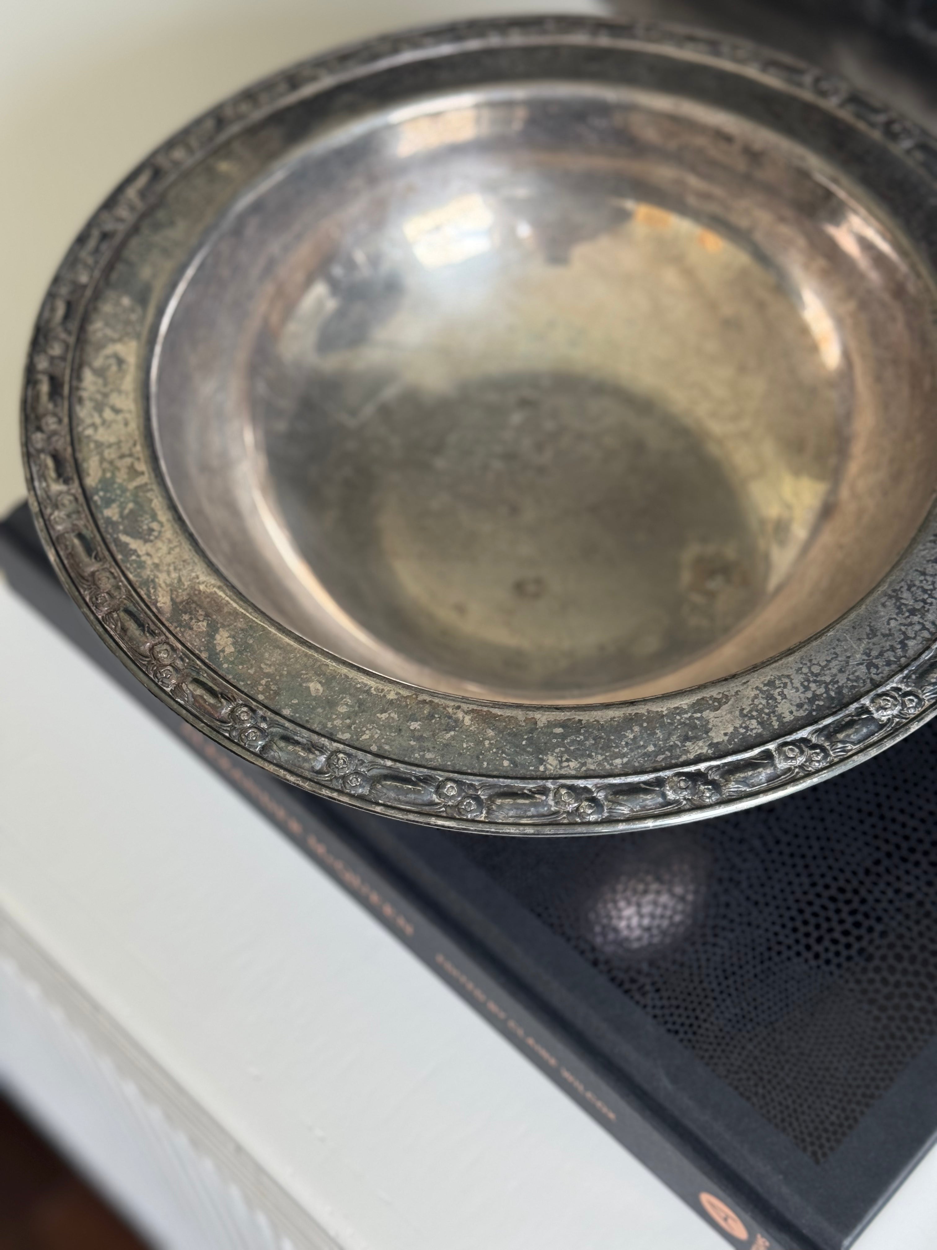 Vintage Silver Footed Bowl