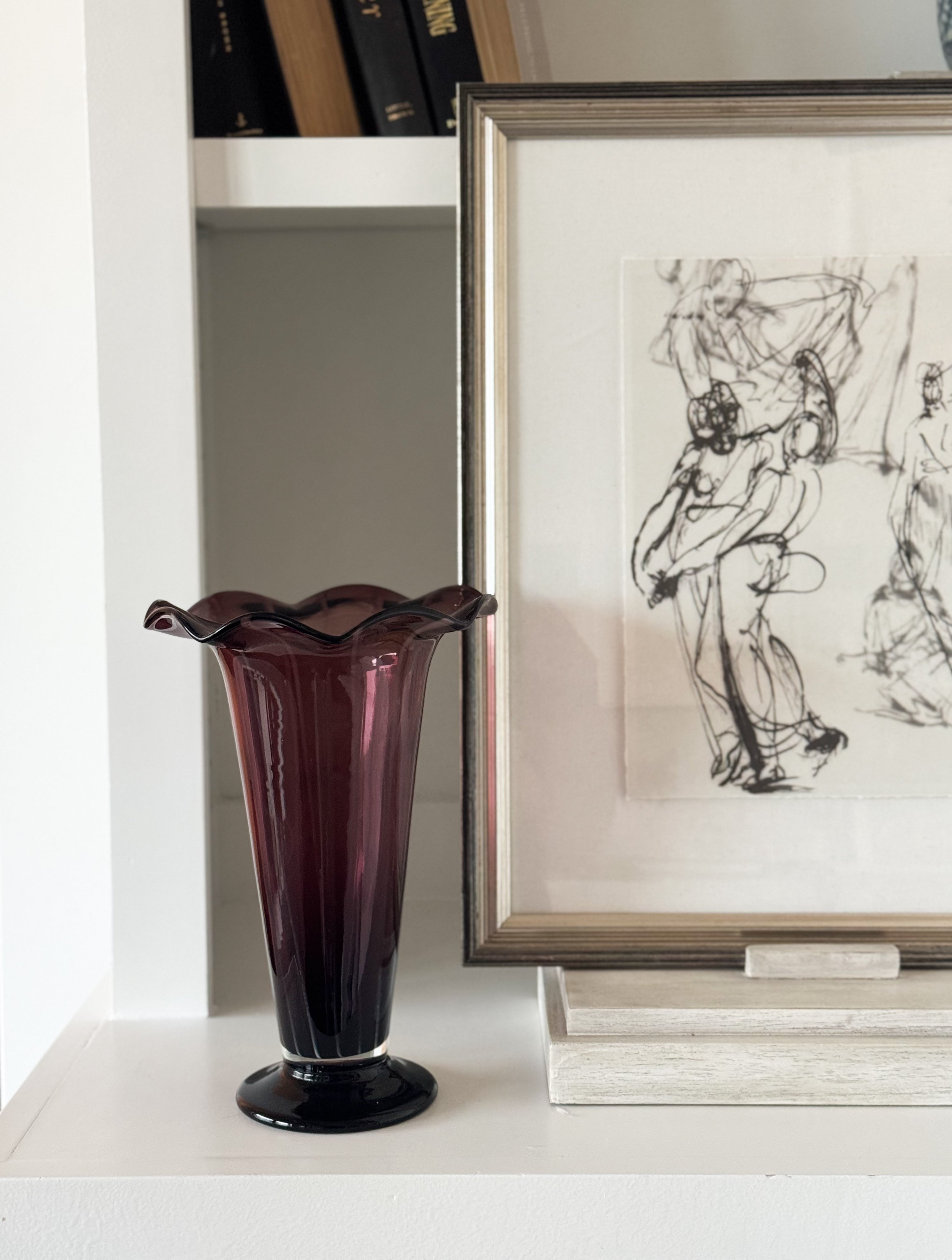 Vintage Blown Glass Vase