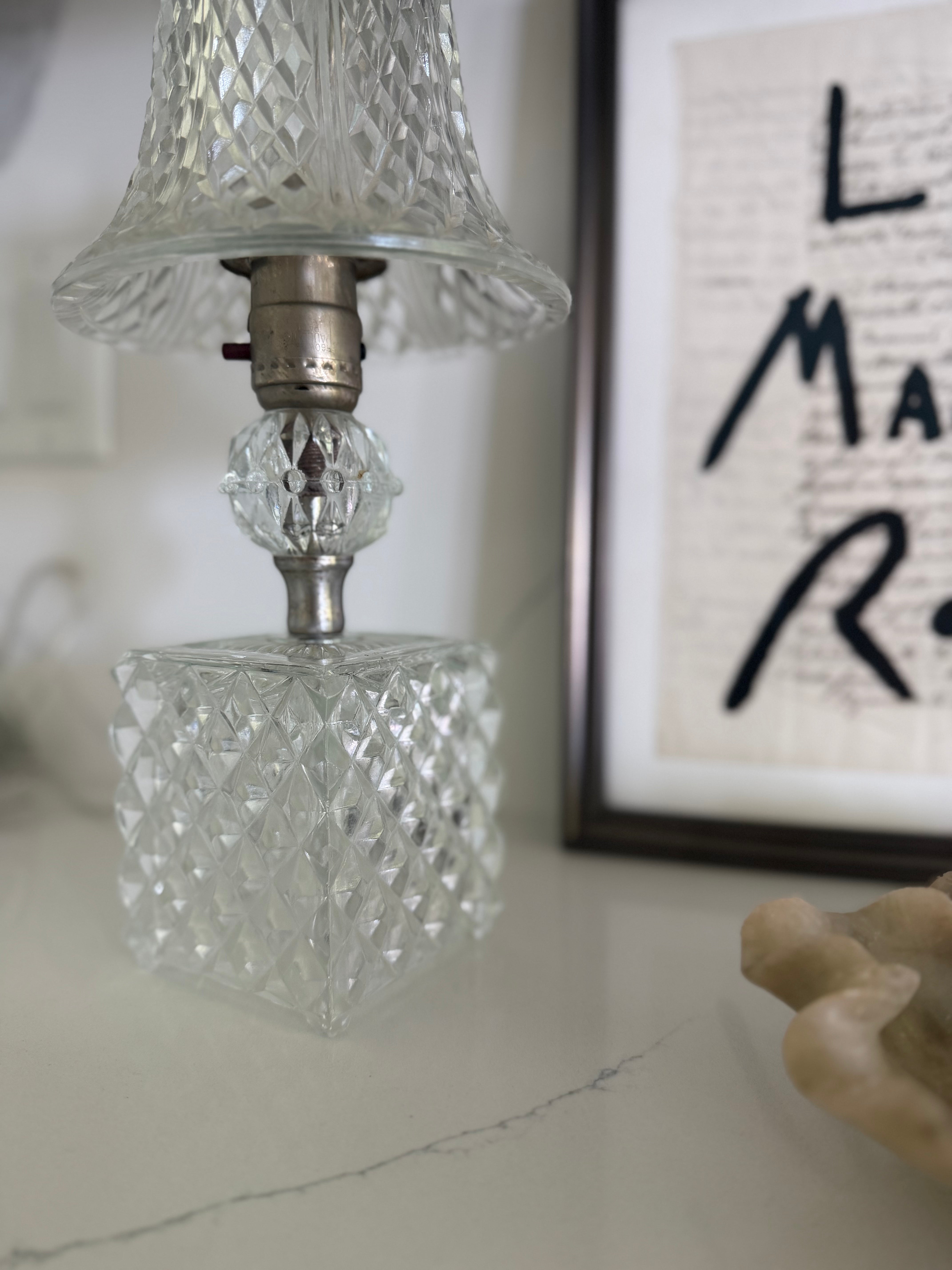 Vintage Crystal Lamp