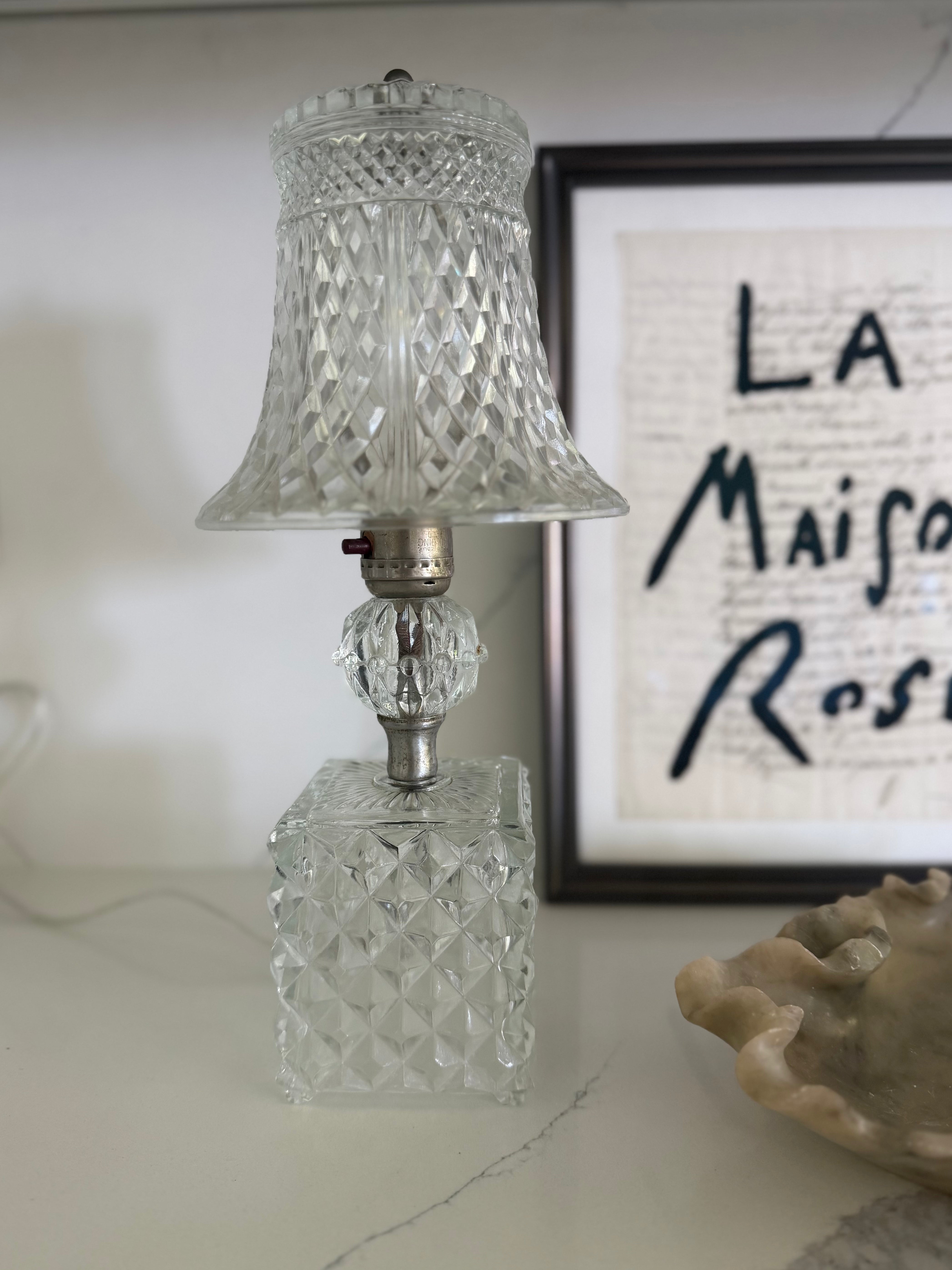 Vintage Crystal Lamp