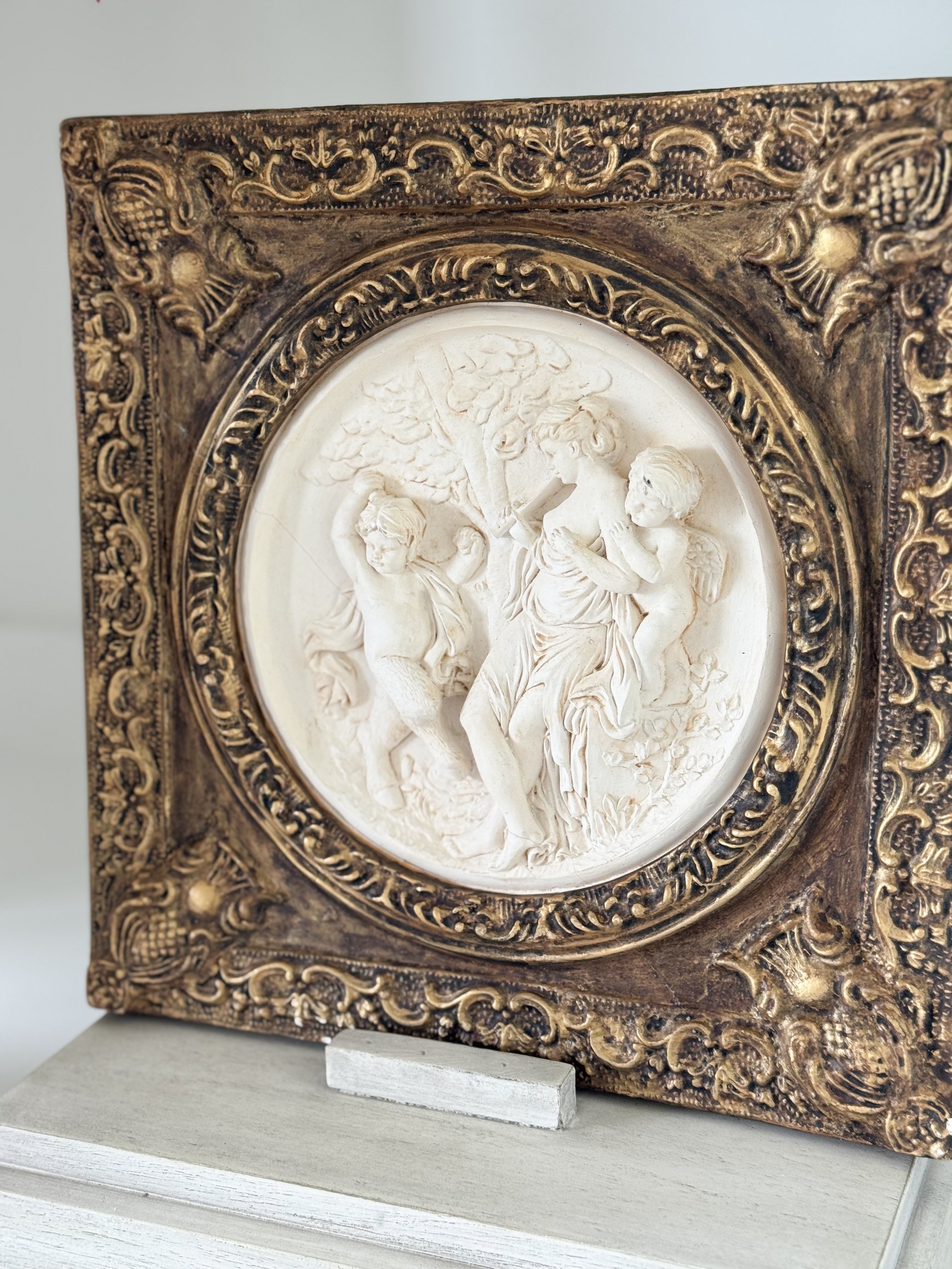 Vintage Gilded Plaster Art
