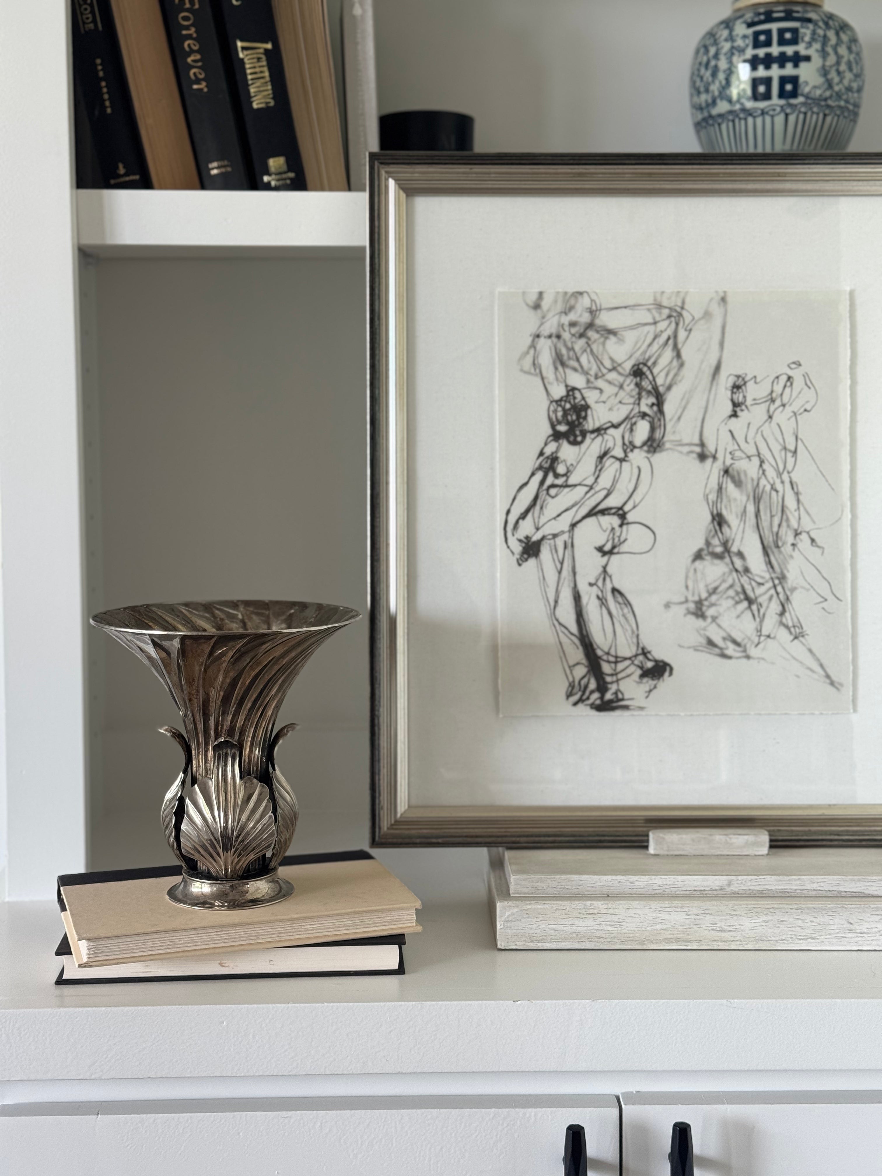 Vintage Art Deco Silver Plated Vase