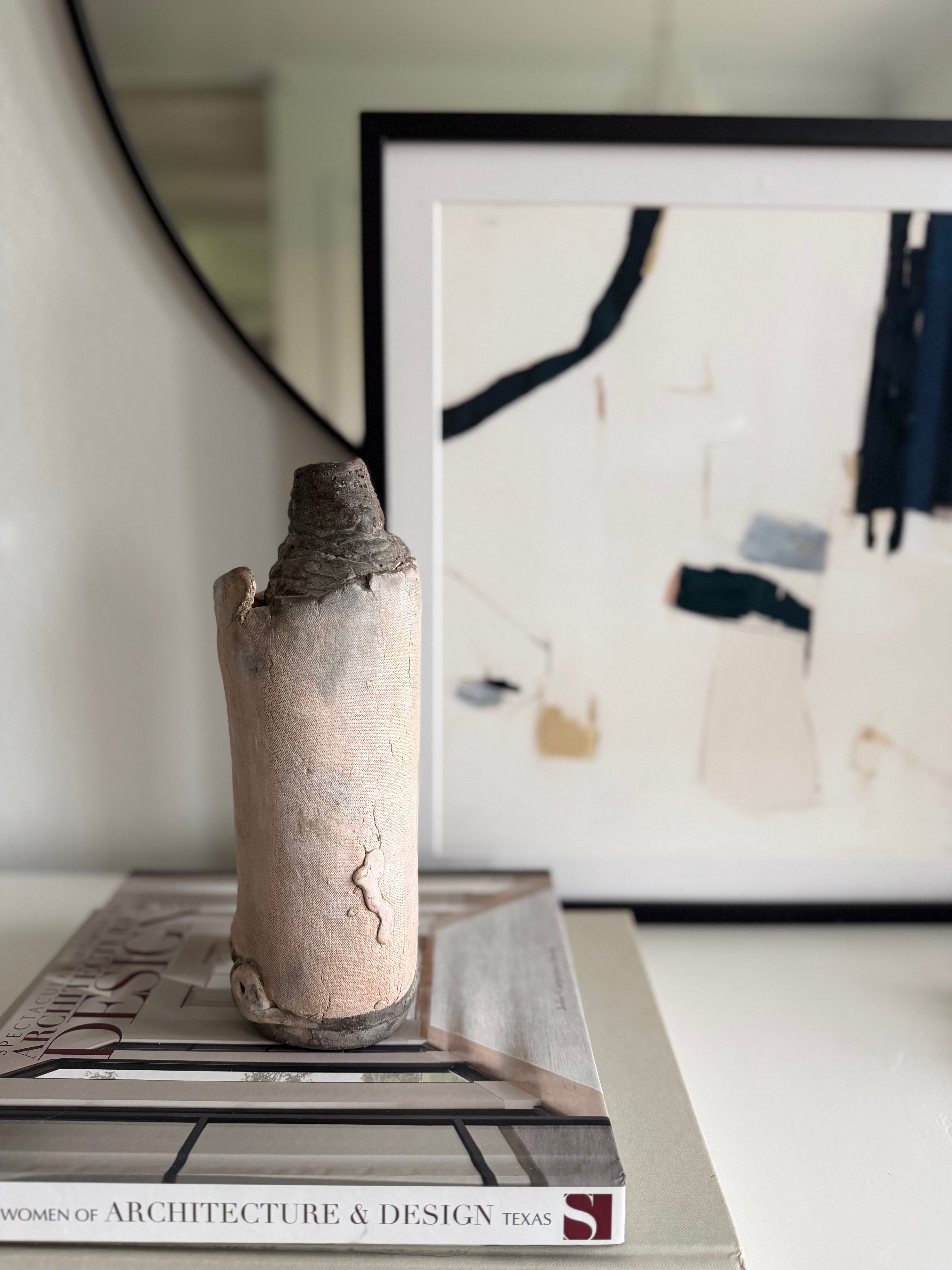 Vintage Handmade Sake Bottle