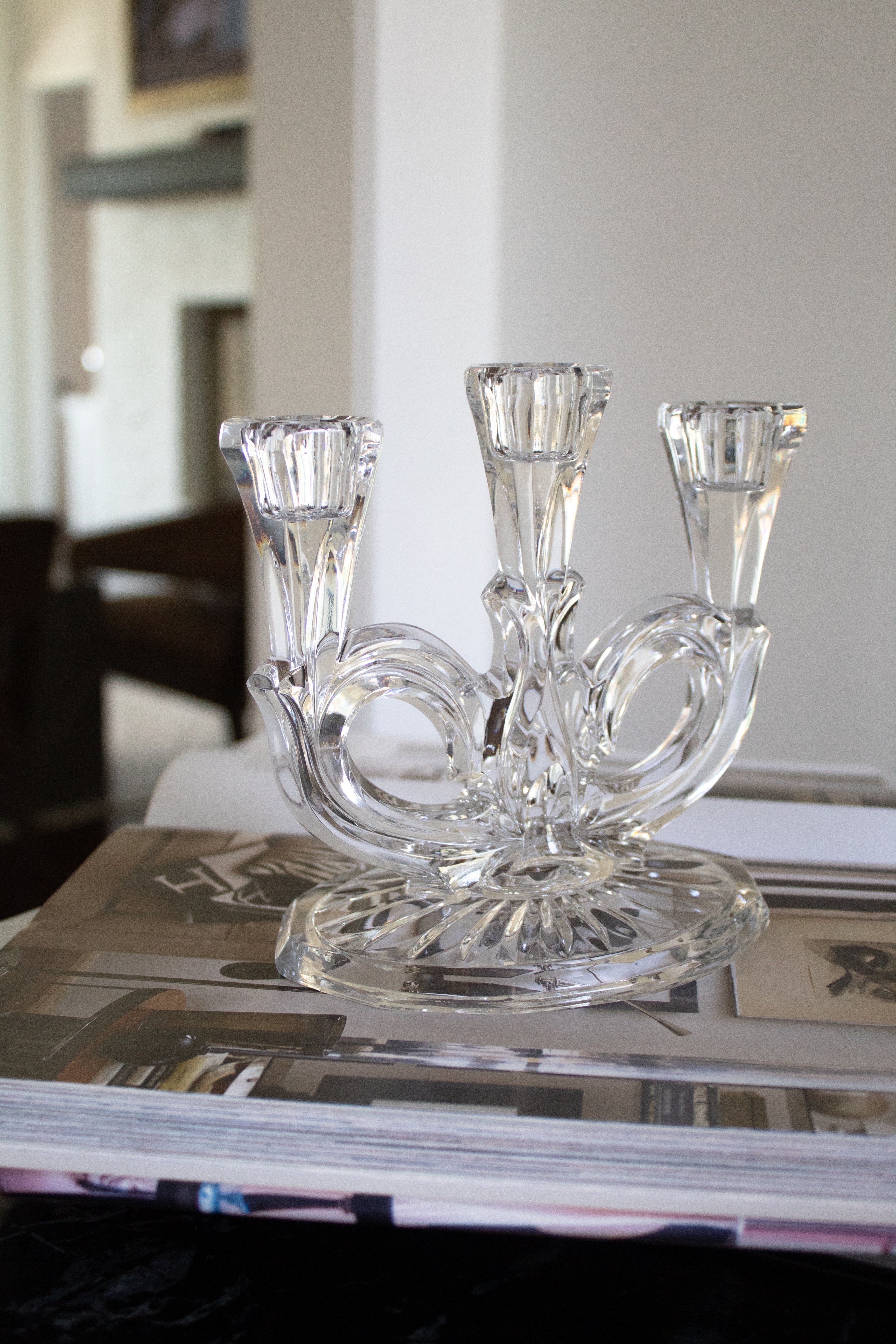 Vintage Crystal Candelabra