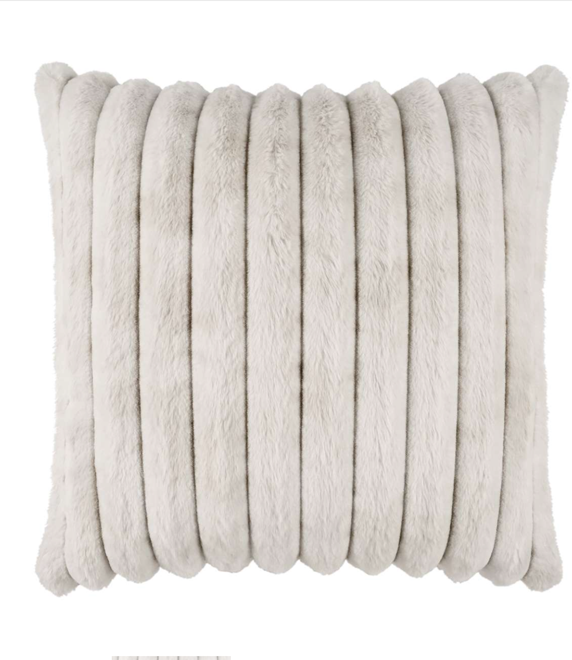 Brody Fur Pillow - Ivory