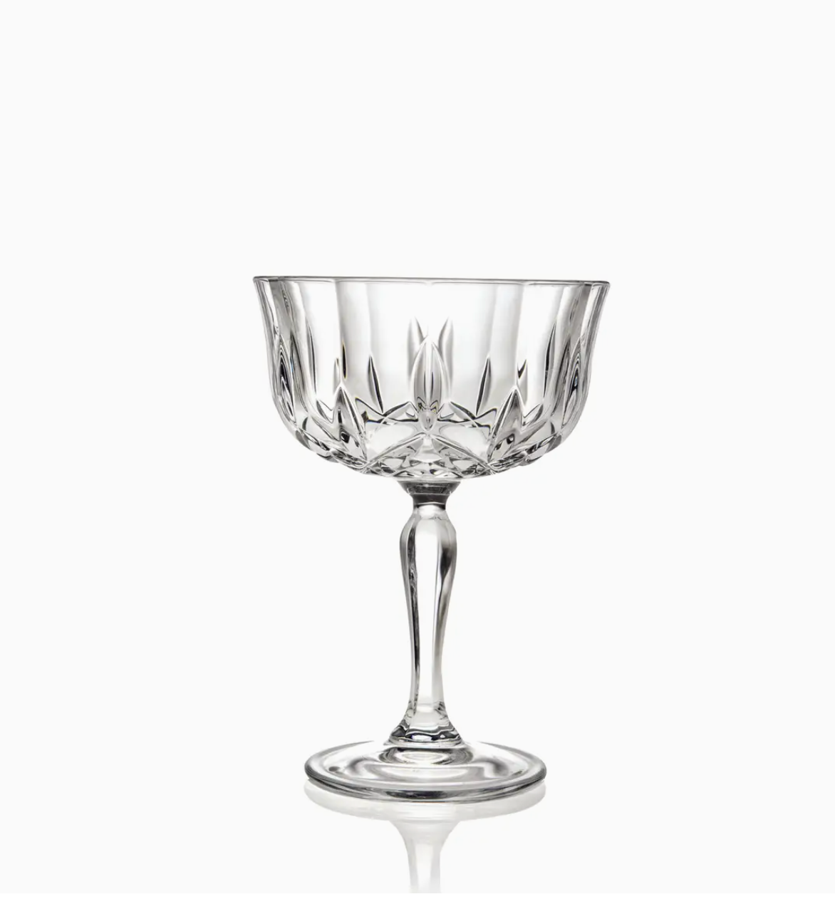 Tiffany Crystal Champagne Coupe - Two Per Set